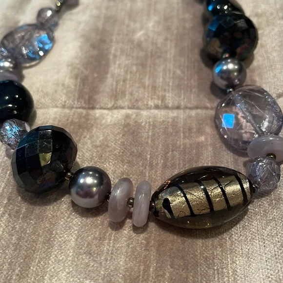 Glass Necklace Chunky Beads 17-20” - Picture 4 of 4